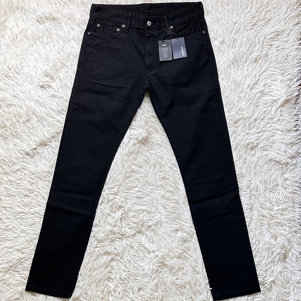 Buck Mason NWT Mens Maverick Slim Fit Black Jeans Size 34